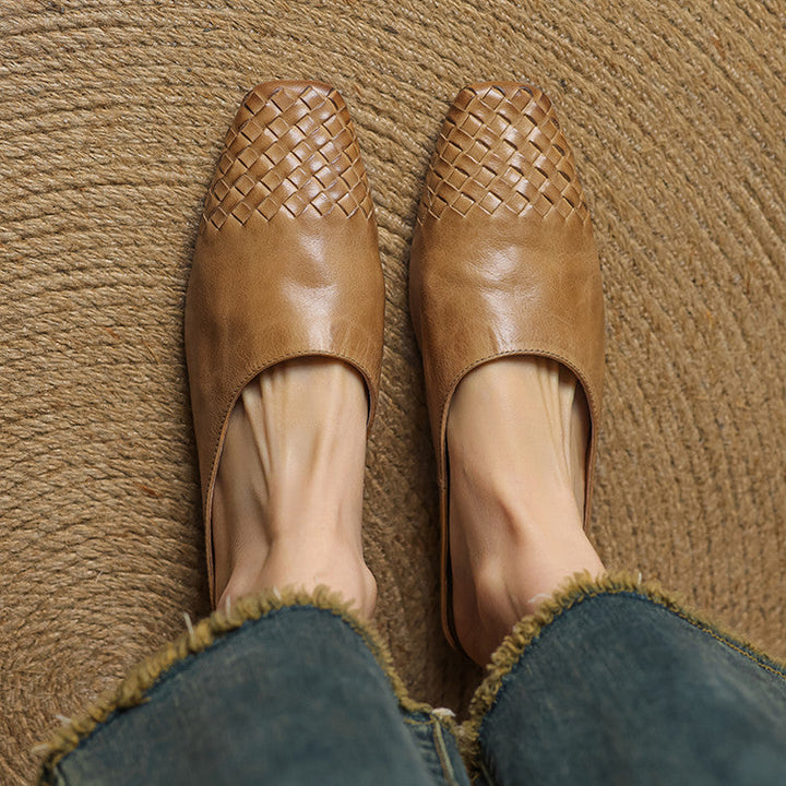 VIOLA™ Genuine Leather Mules
