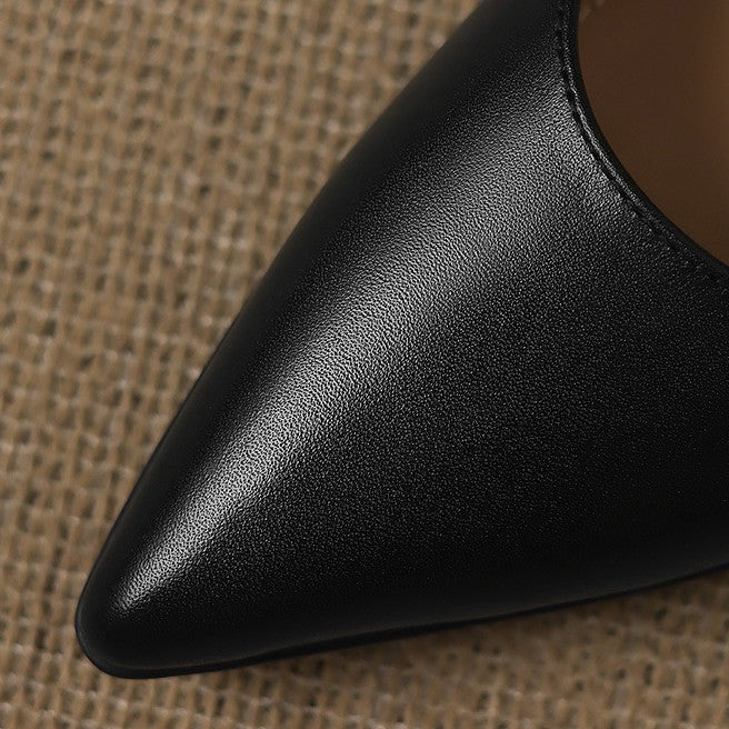CALENNE™ Leather Kitten Heels