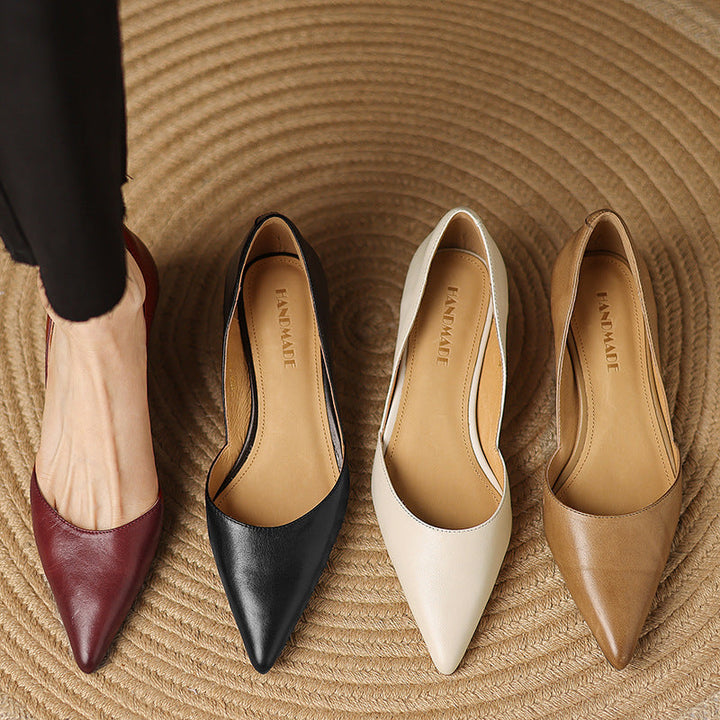 CEYRA™ Leather Kitten Heels