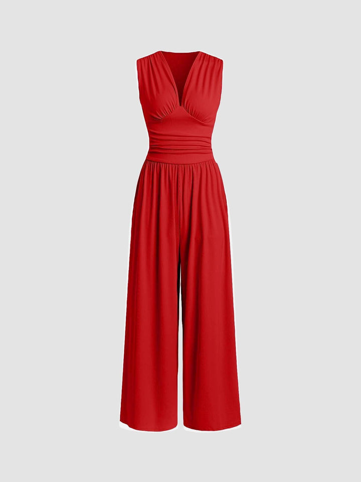 Charity™ Chic Sleeveless Wide-Leg Jumpsuit
