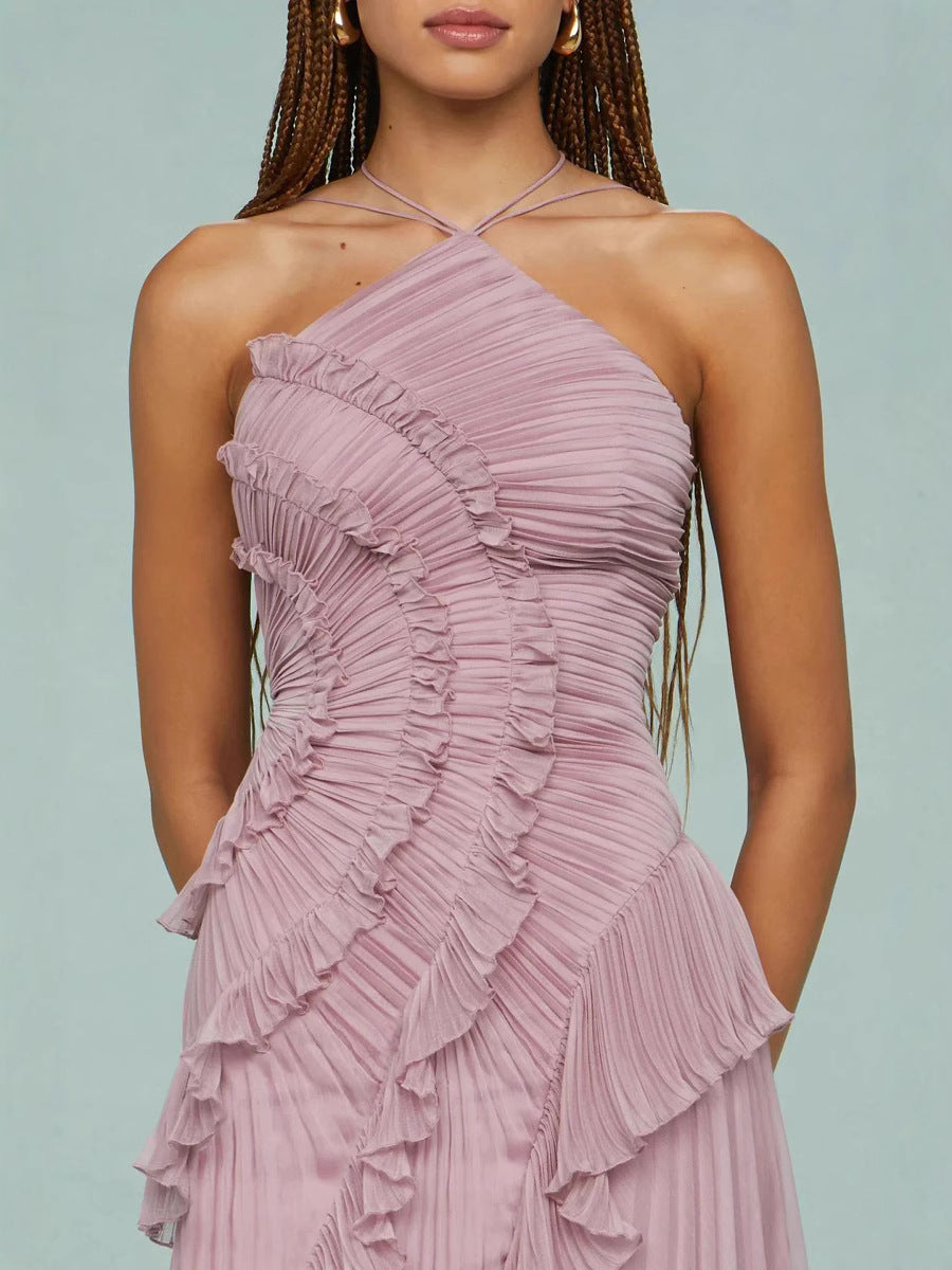 LIYANA™ Spiral Ruffle Dress
