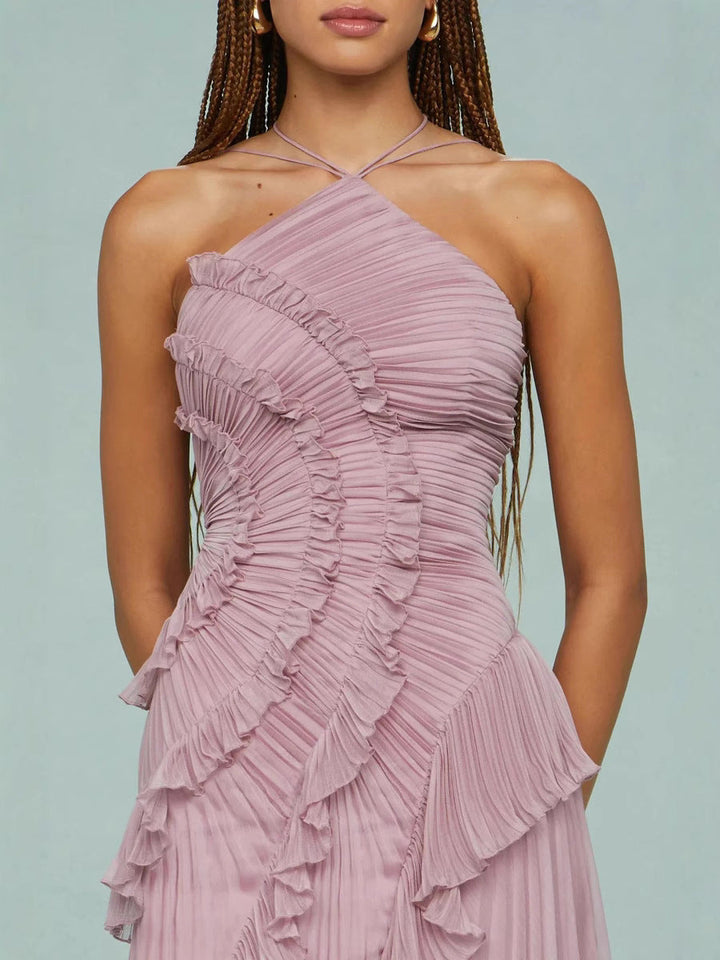 LIYANA™ Spiral Ruffle Dress