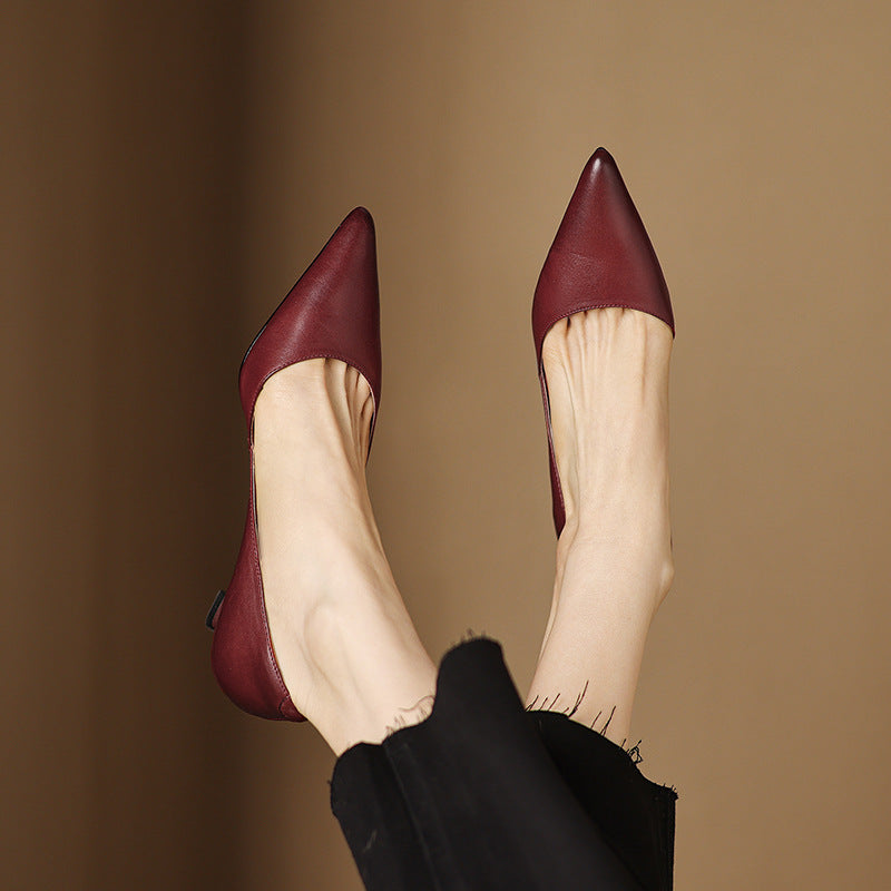 CEYRA™ Leather Kitten Heels