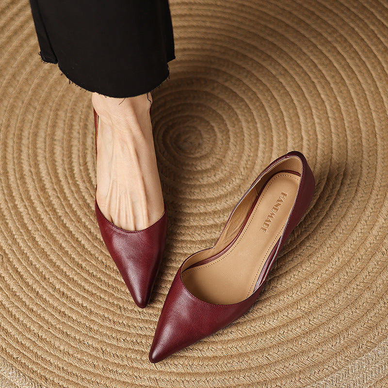 CEYRA™ Leather Kitten Heels