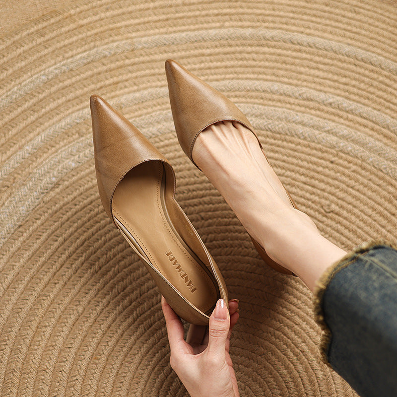 CEYRA™ Leather Kitten Heels