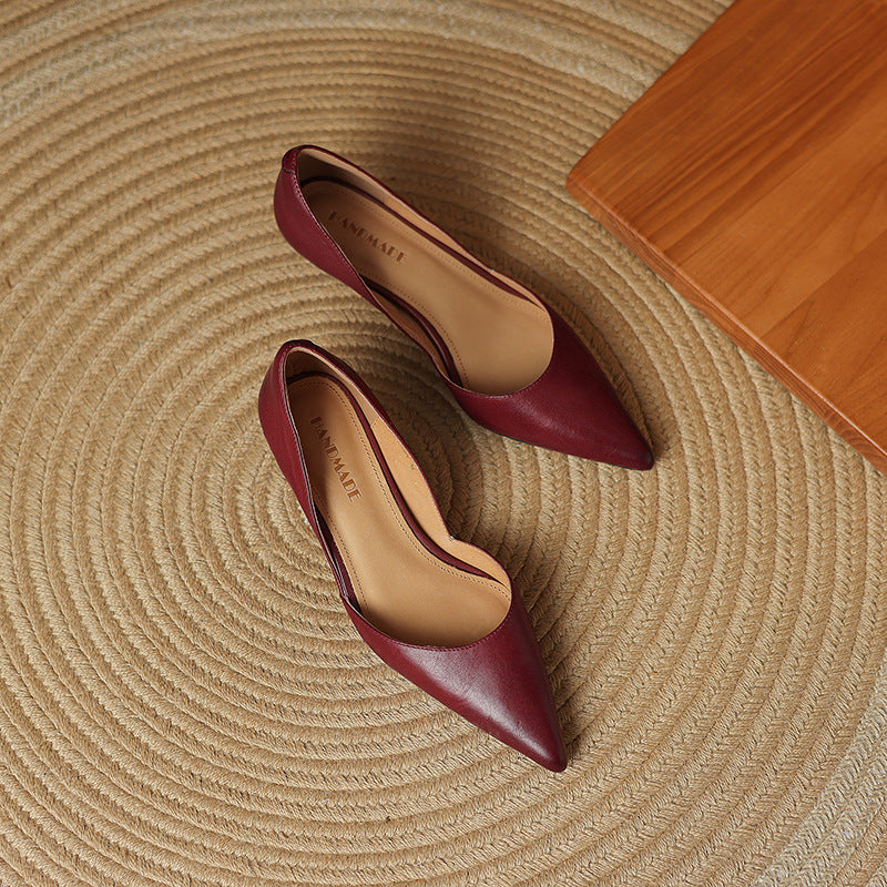CEYRA™ Leather Kitten Heels
