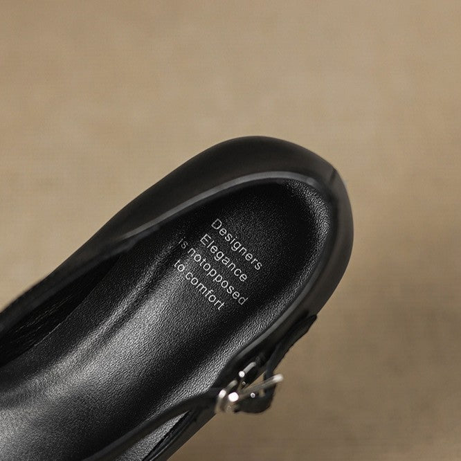 MARVANE™ Leather Kitten Heels
