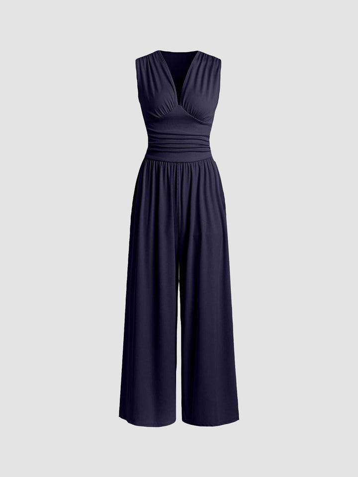 Charity™ Chic Sleeveless Wide-Leg Jumpsuit