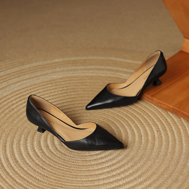 CEYRA™ Leather Kitten Heels