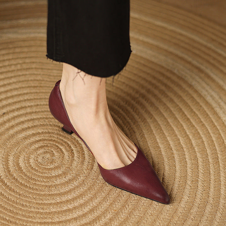 CEYRA™ Leather Kitten Heels