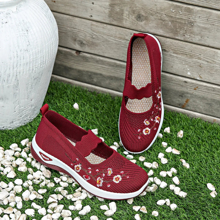Amara™ Floral Comfort Slip-On Sneakers