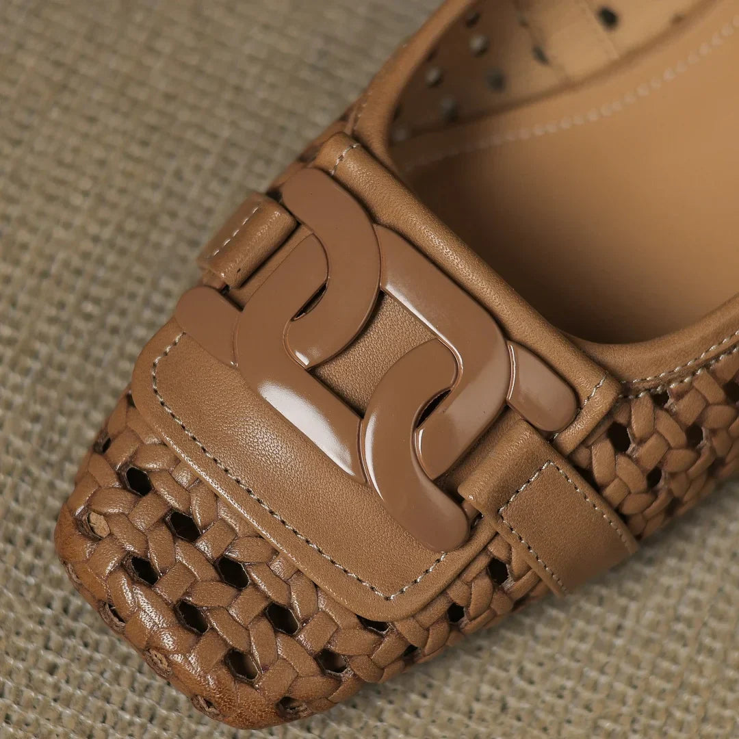 Solea™ Woven Leather Heels