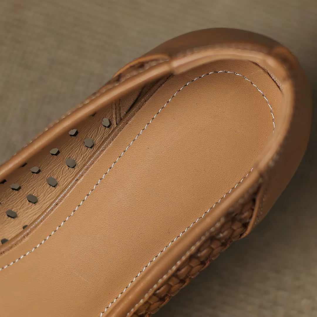 Solea™ Woven Leather Heels