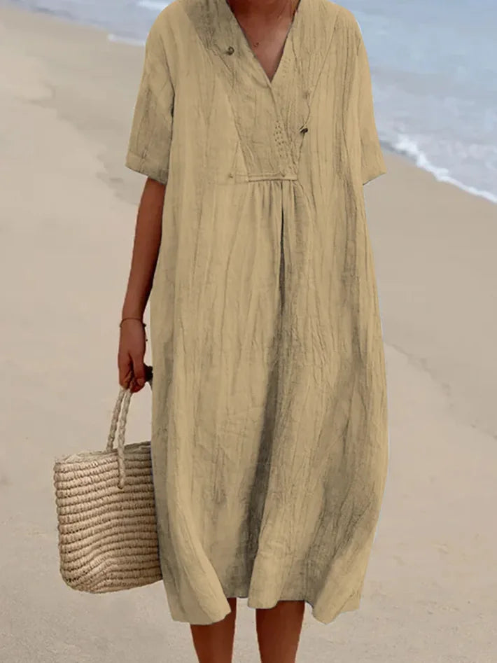 Silvana™ Relaxed Textured Maxi Dress