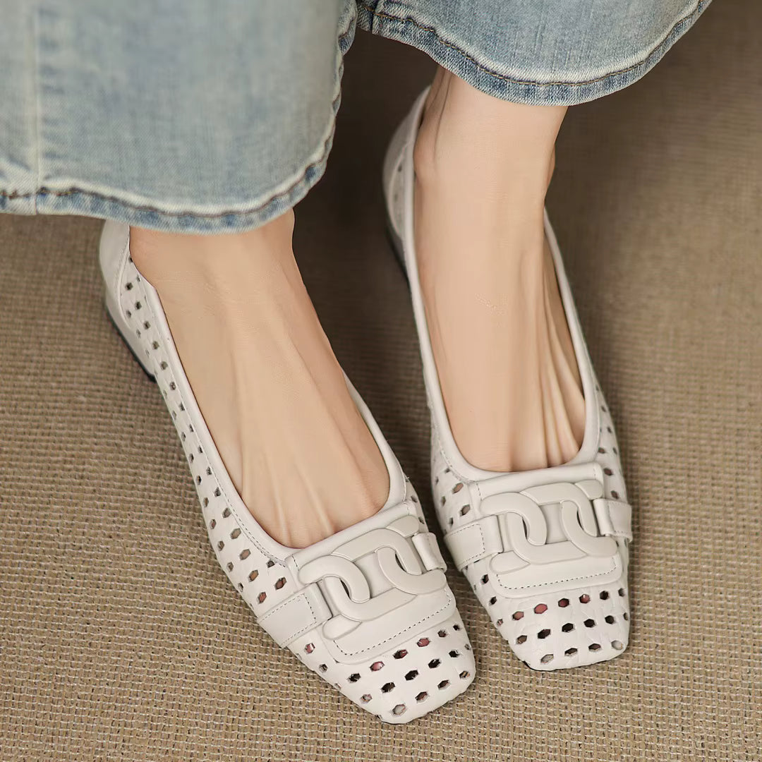 Solea™ Woven Leather Heels