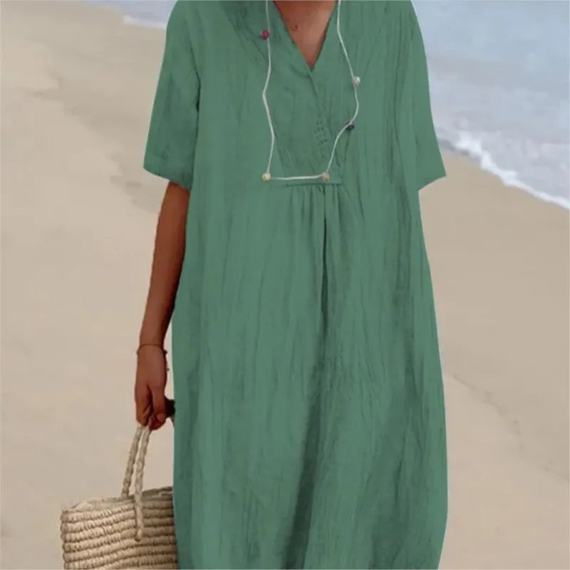 Silvana™ Relaxed Textured Maxi Dress