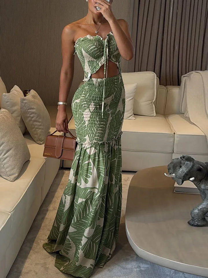 Nerina™ Tropical Cut-Out Maxi Dress