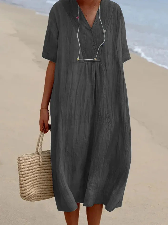 Silvana™ Relaxed Textured Maxi Dress