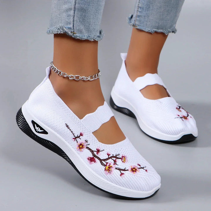 Amara™ Floral Comfort Slip-On Sneakers