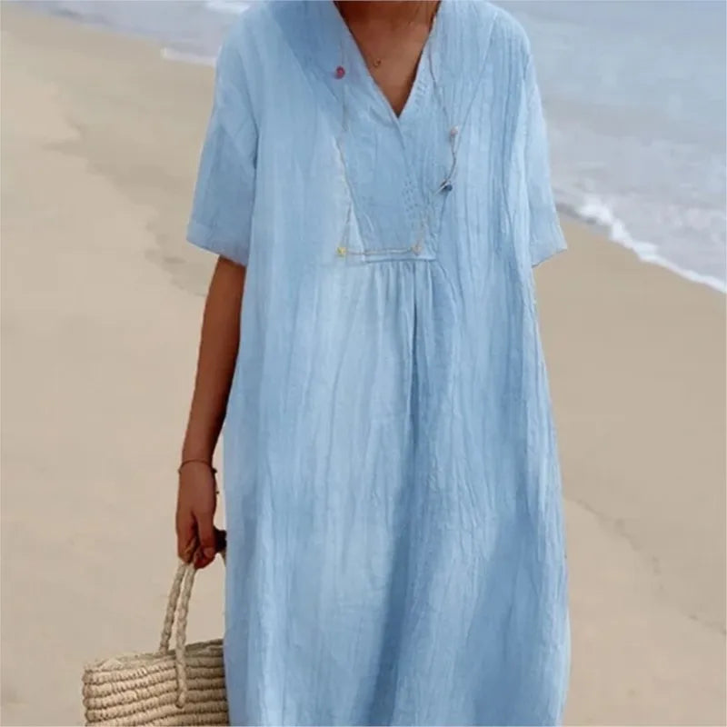 Silvana™ Relaxed Textured Maxi Dress