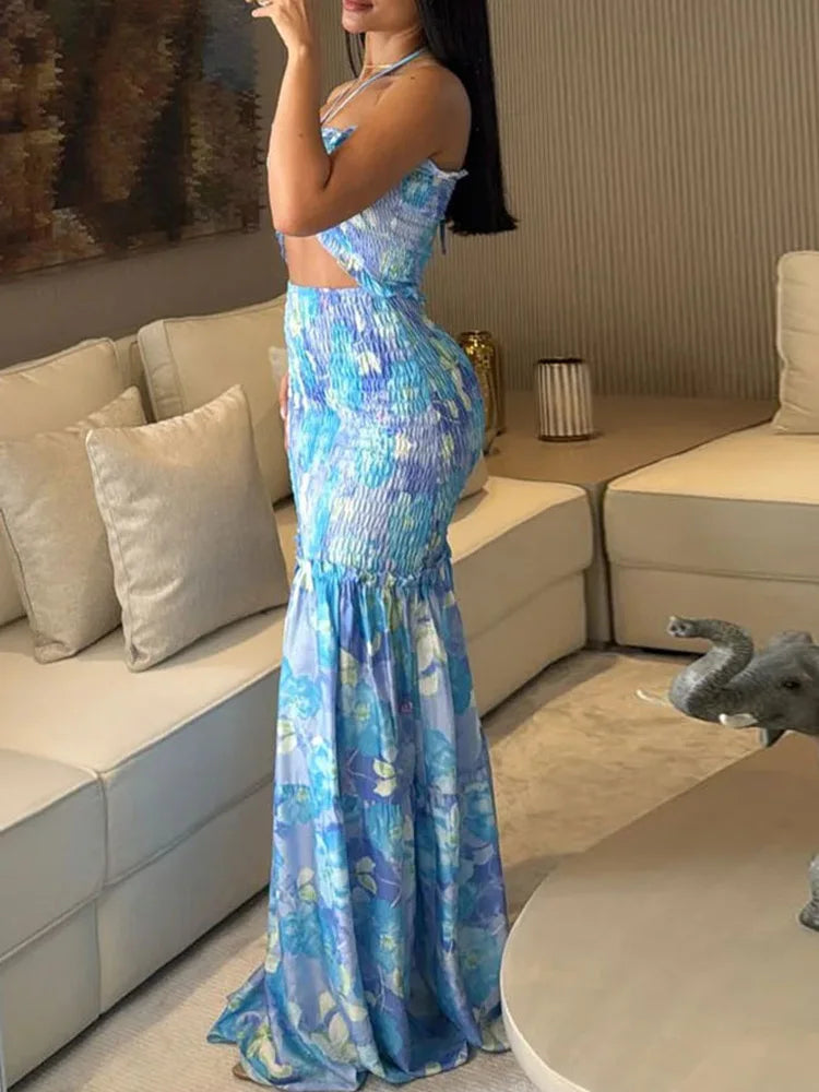 Nerina™ Tropical Cut-Out Maxi Dress