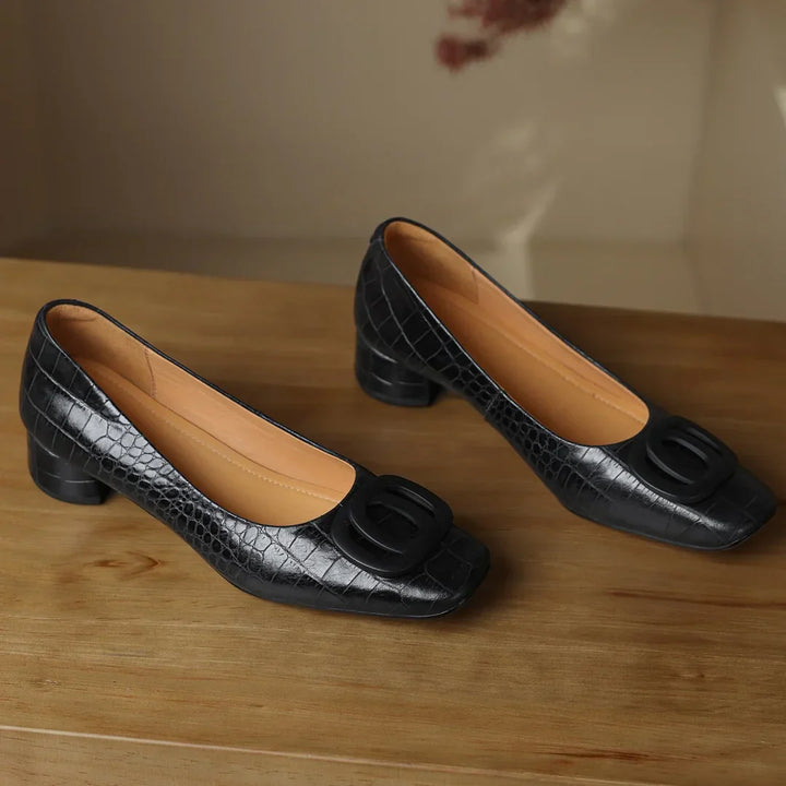 OPIUM™ Croc Leather Flats