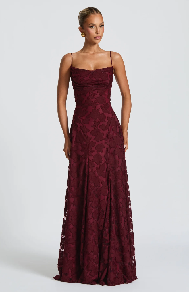 SOFIA™ Elegant Lace Maxi Dress