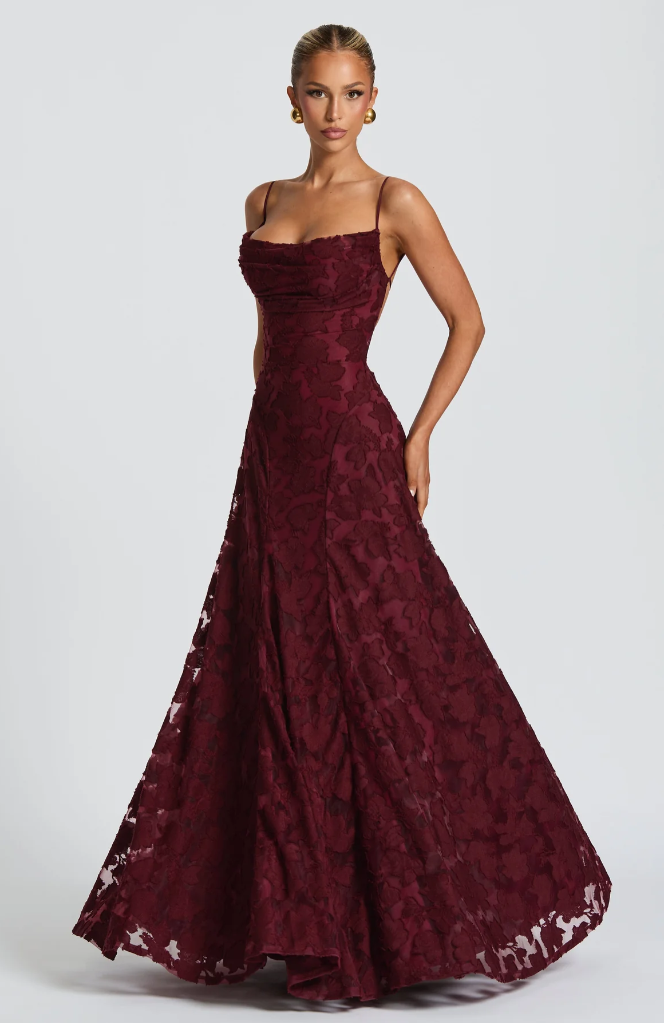SOFIA™ Elegant Lace Maxi Dress