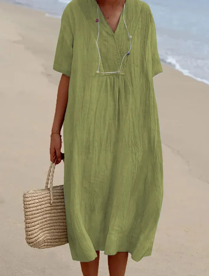 Silvana™ Relaxed Textured Maxi Dress