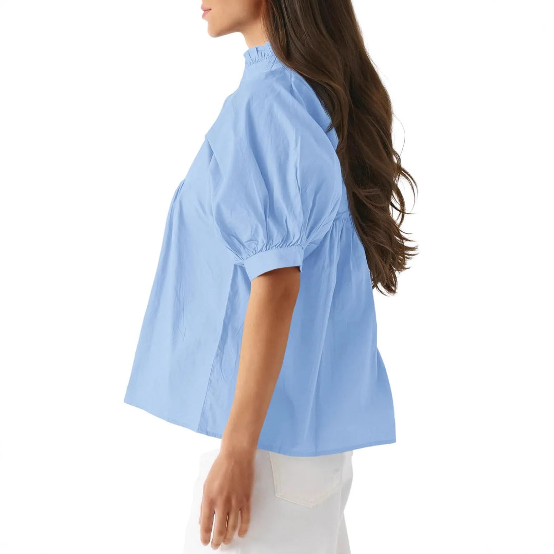 Clara™ Puff Sleeve V-Neck Blouse