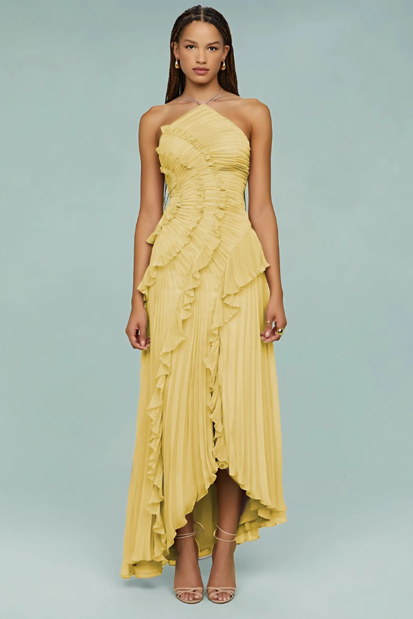 LIYANA™ Spiral Ruffle Dress