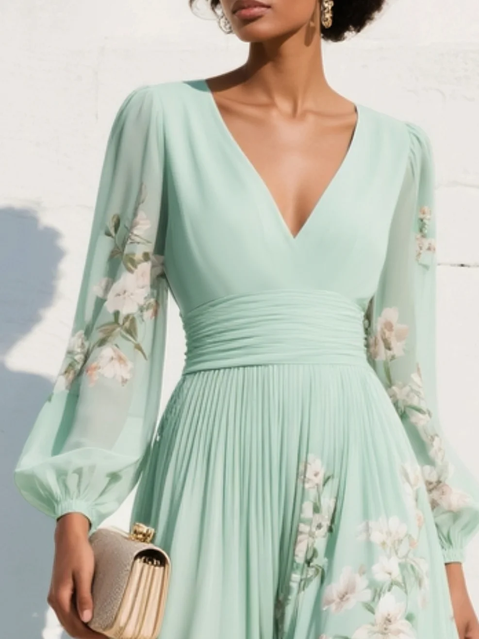 Delia™ Floral Midi Dress with Flowing Silhouette