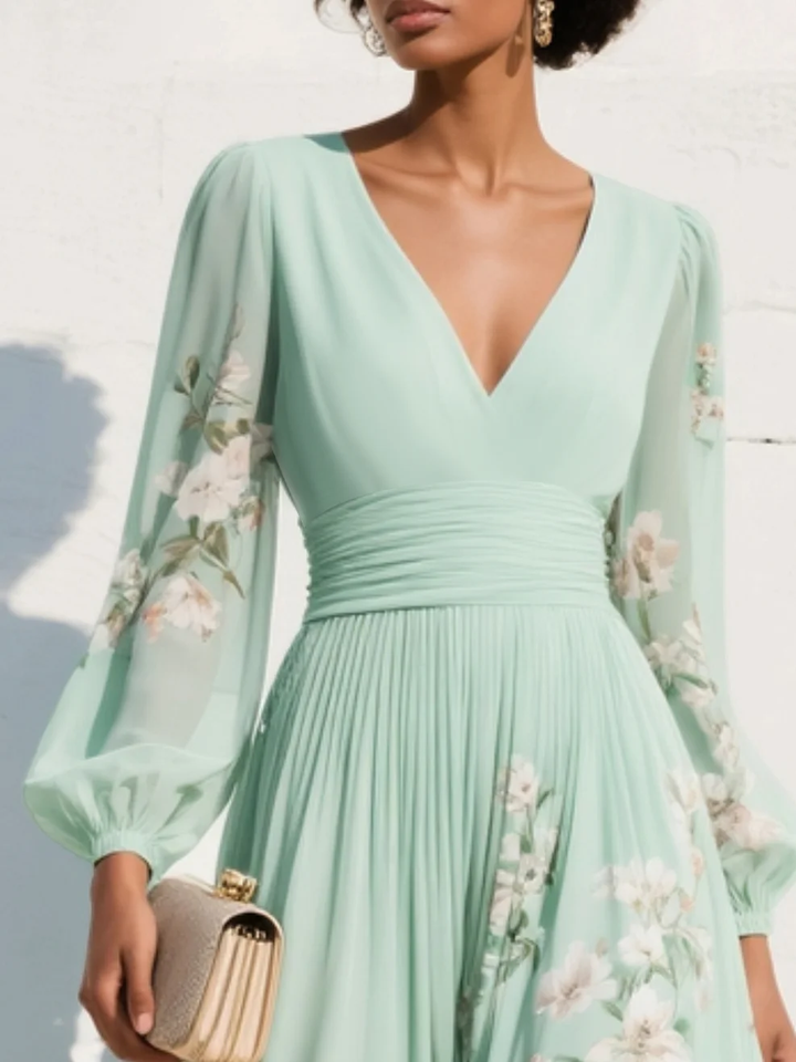 Delia™ Floral Midi Dress with Flowing Silhouette