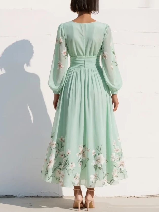 Delia™ Floral Midi Dress with Flowing Silhouette