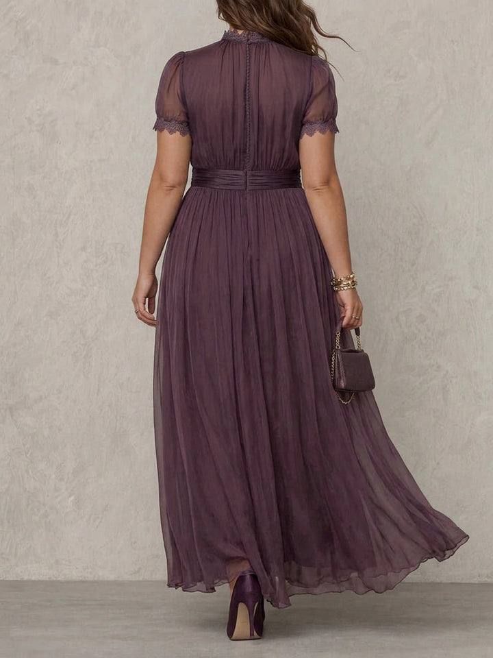 Ashley™ Vintage Chiffon Maxi Dress