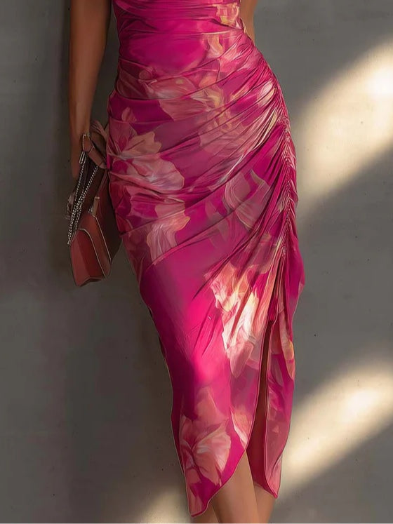 Valencia™ Ruched Floral Dress