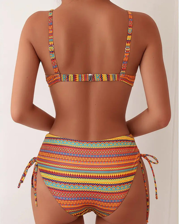 Rose™ Two Piece Swimsuit with Striped Print