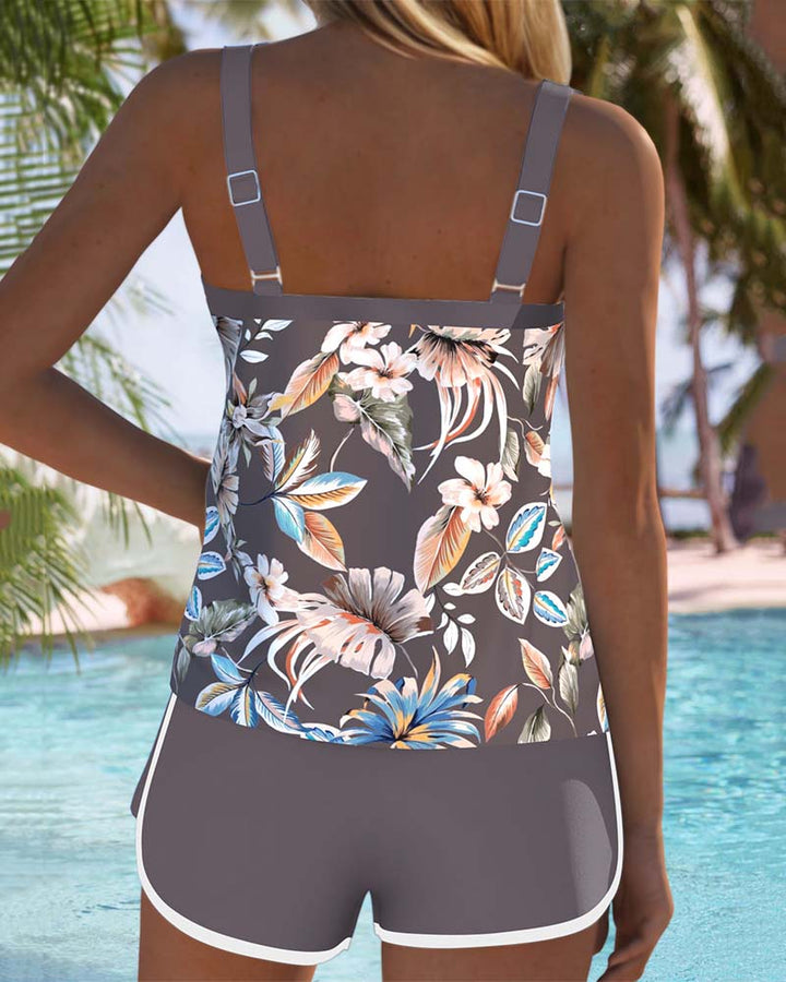 Imke™ U-Neck  Printed Tankini