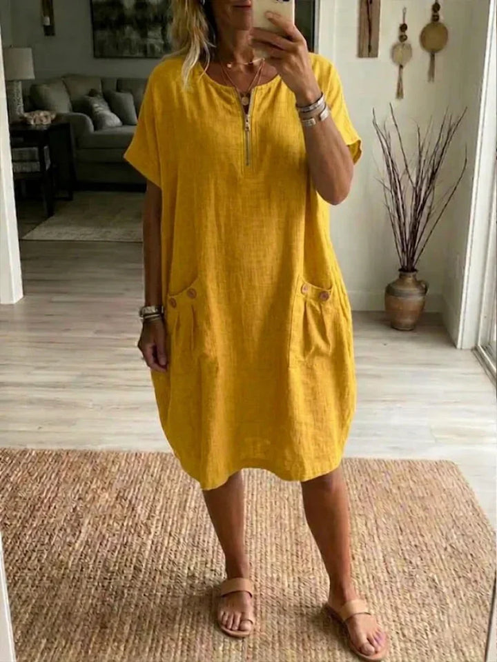Pascale™ Zip-Front Maxi Dress