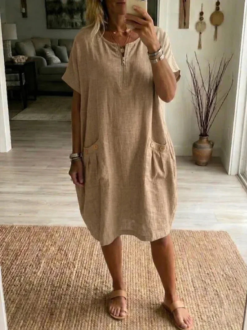 Pascale™ Zip-Front Maxi Dress