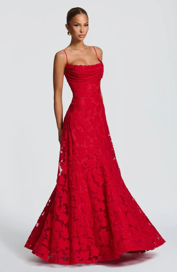 SOFIA™ Elegant Lace Maxi Dress