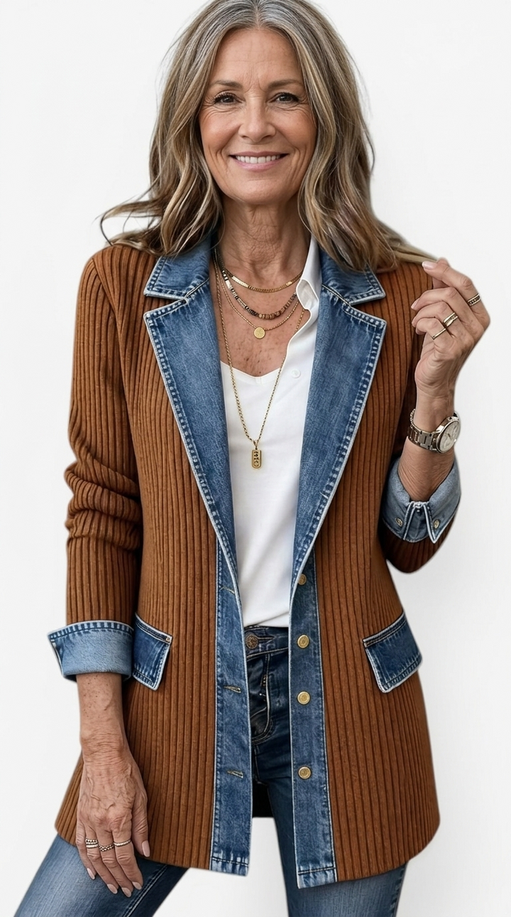Margaret™ Layered Knit Jacket