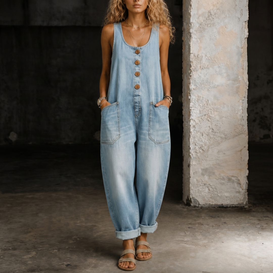 Moxelle™ Denim Jumpsuit