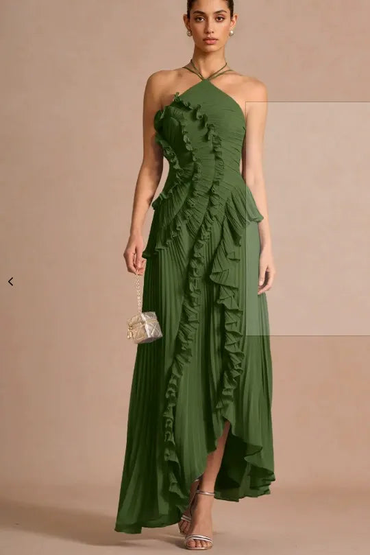 LIYANA™ Spiral Ruffle Dress