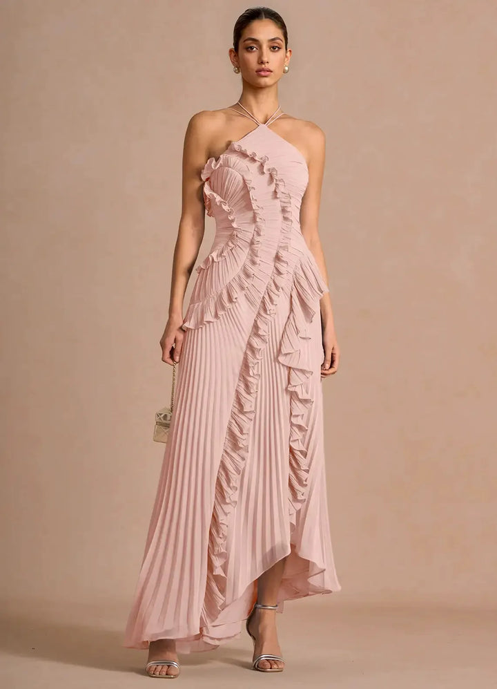 LIYANA™ Spiral Ruffle Dress