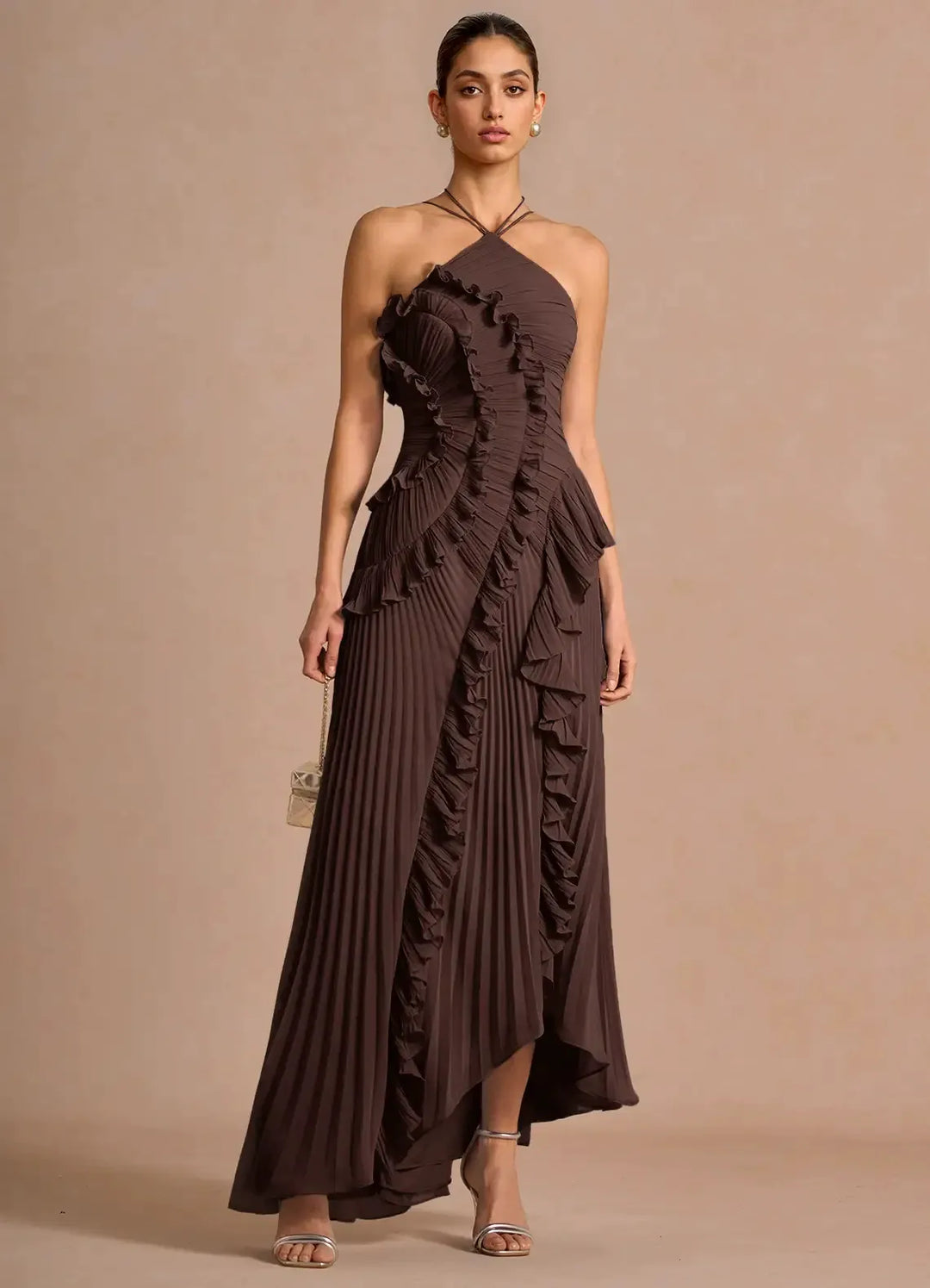 LIYANA™ Spiral Ruffle Dress