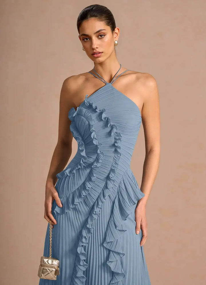 LIYANA™ Spiral Ruffle Dress