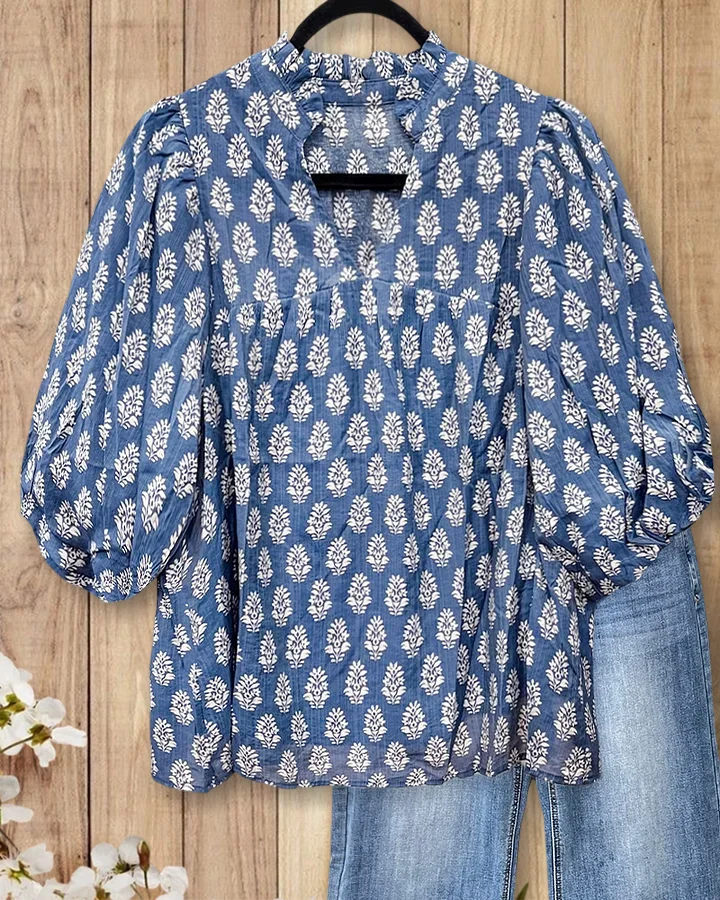 Camila™ Floral V-Neck Blouse