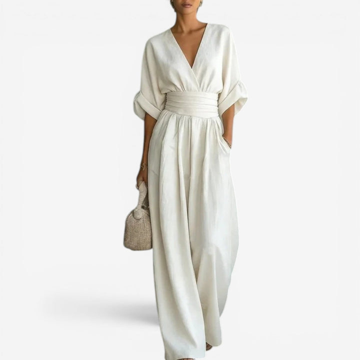 Cheska™ Flowing Waist-Defined Jumpsuit
