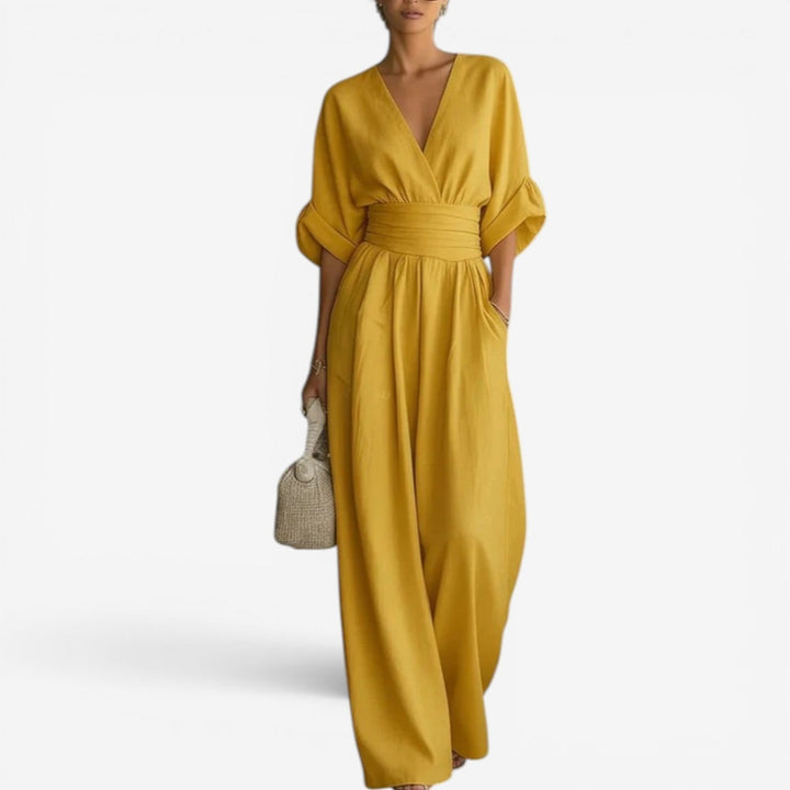 Cheska™ Flowing Waist-Defined Jumpsuit